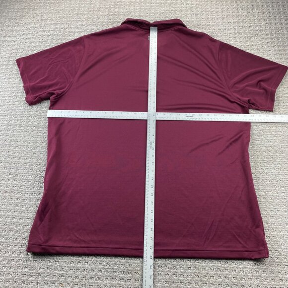 Under ARMOUR Golf Shirt Men 4XL Burgundy New With Tags Outdoor Polo Shirt Casual - Picture 9 of 11